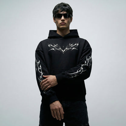 Cyber Flames Reflective Hoodie