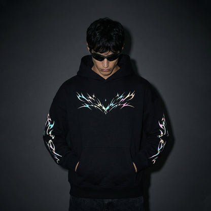 Cyber Flames Reflective Hoodie