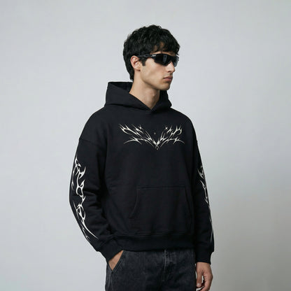 Cyber Flames Reflective Hoodie