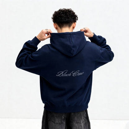 Script Premium Basic Hoodie - Navy