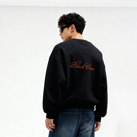 Script Premium Basic Sweatshirt - Black