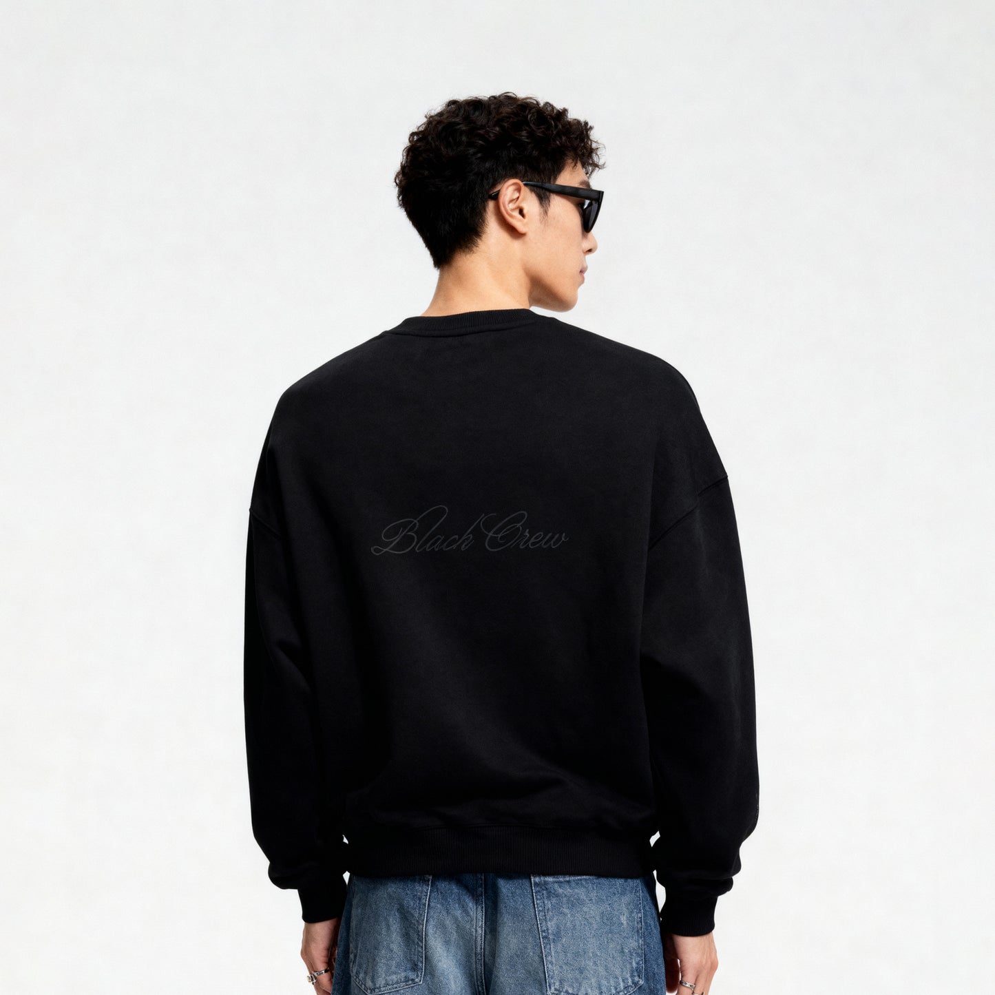 Script Premium Basic Sweatshirt - Black