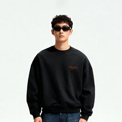 Script Premium Basic Sweatshirt - Black